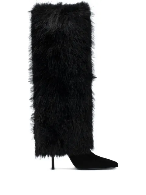 Le Silla 110mm Andy calf-suede knee-high boots Black 4363E090BXPPVEP