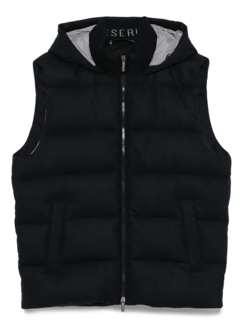 Peserico hooded quilted vest Blue R530672398A