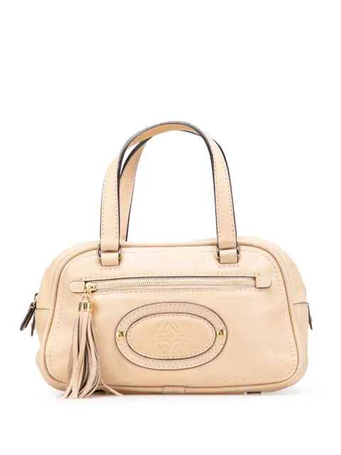 Loewe Pre-Owned 2007 Mini Anagram Leather Tassel handbag Brown A1OCS5FM2FWYR35T