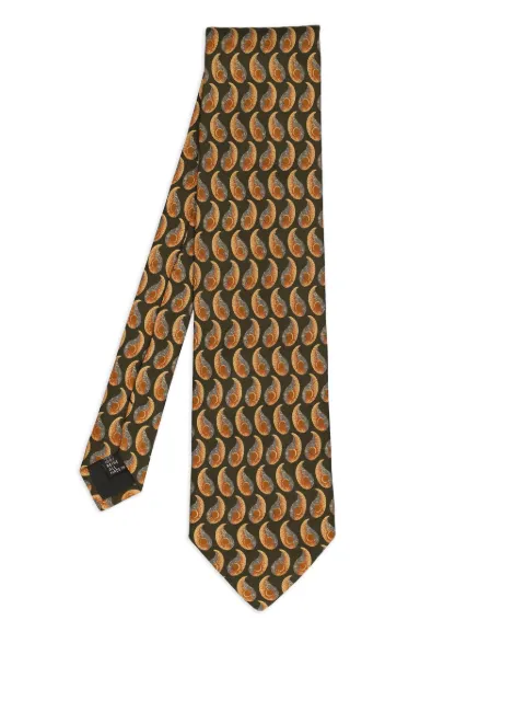 Krizia Pre-Owned paisley-print silk tie Neutrals WCV30062520