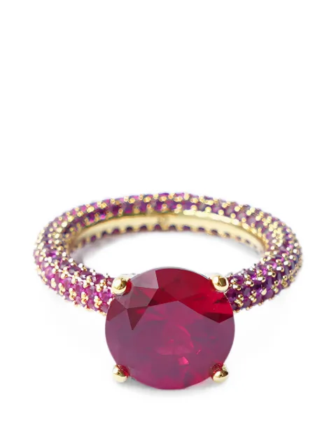 Izabel Display Mega circle pavé ring Pink RCCMC