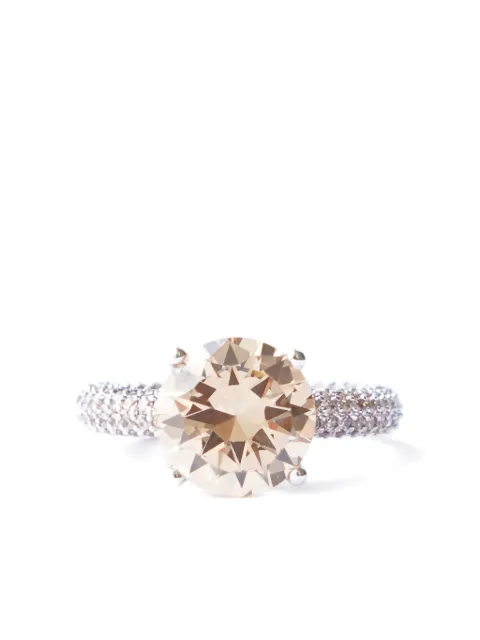 Izabel Display Mega Circle pavé ring Neutrals RCCMC