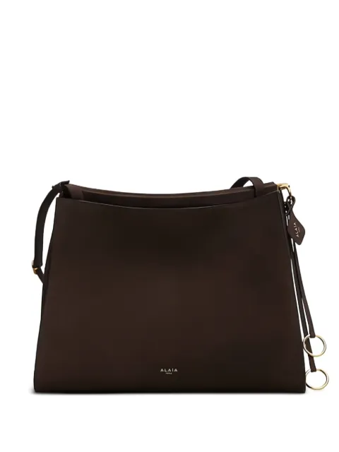 Alaïa Le Click leather shoulder bag Brown AA1S01433CA214