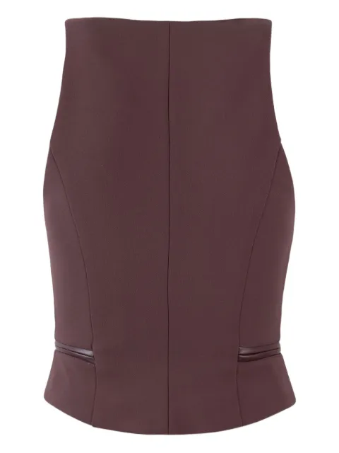 Elisabetta Franchi zip-up sleeveless top Red TO03756E2