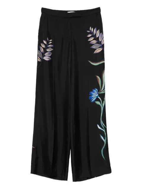 Dorothee Schumacher floral-print palazzo pants Black 249103