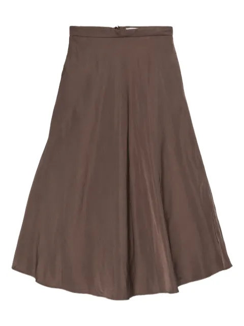 Dorothee Schumacher high-waisted a-line midi skirt Brown 248105