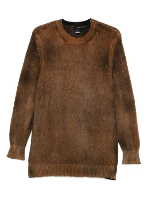 Avant Toi brushed crew-neck sweater Brown 225WU3515BOTVGH