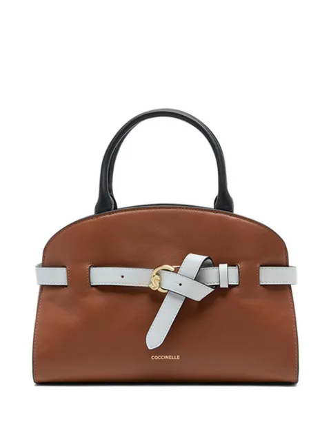 Coccinelle belt-buckle leather satchel Brown E1TLC180201