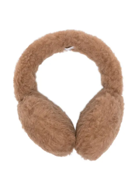 Max Mara logo-patch earmuffs Brown 2524576082600