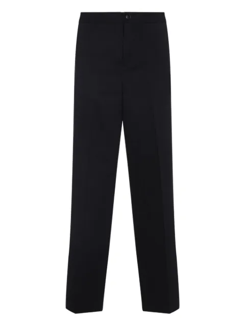 Casablanca buckle-detail cotton trousers Black MPF25TR32101