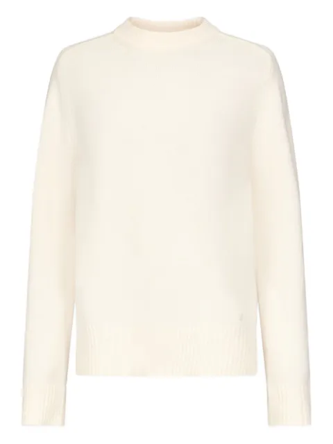 LouLou de Saison Baltra ribbed-hem cashmere sweater White BALTRALDS