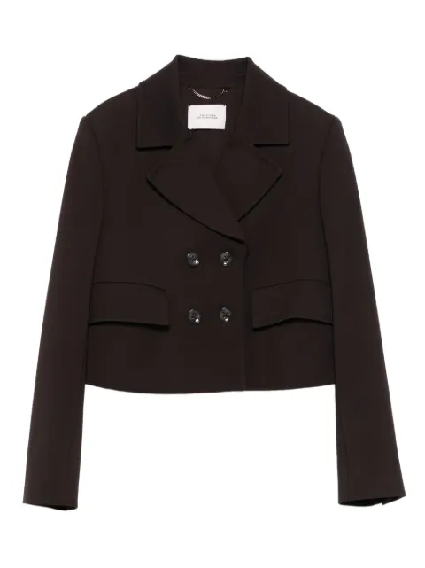 Dorothee Schumacher double-breasted cropped jacket Brown 248002