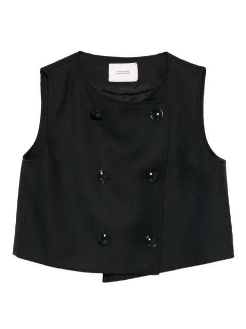 Dorothee Schumacher wool double-breasted top Black 246302