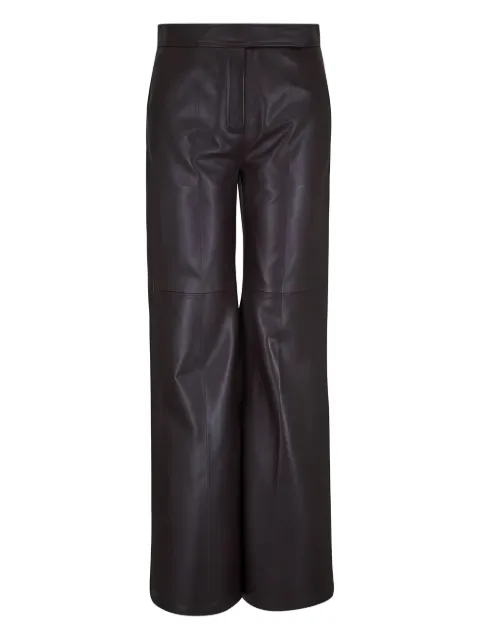 Dorothee Schumacher leather trousers Brown 244103