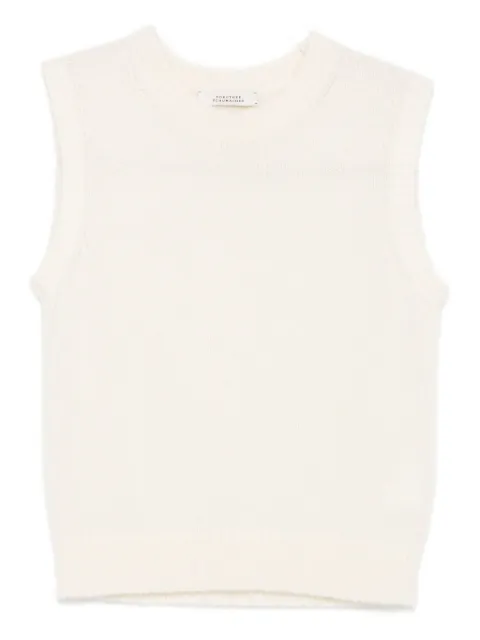Dorothee Schumacher cashmere sleeveless top White 210801