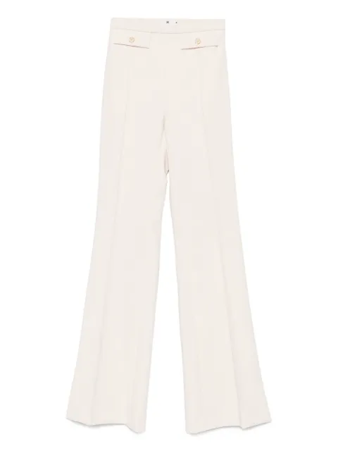 Elisabetta Franchi button-detailed flared trousers Neutrals PA12156E2