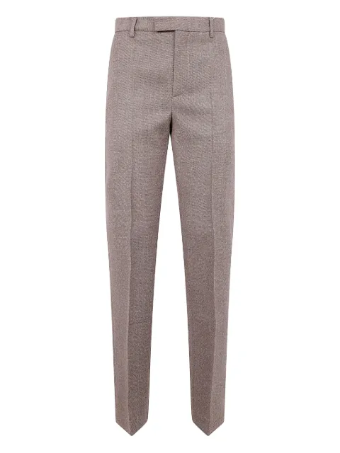 MM6 Maison Margiela textured wool tailored trousers Neutrals S62KB0252M35687