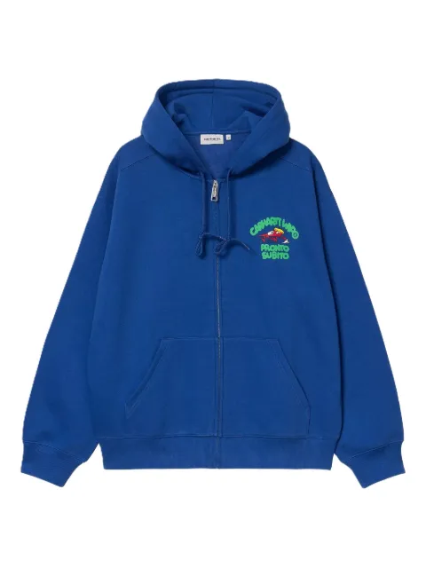 Carhartt WIP Pronto zip-up hoodie Blue I035177391