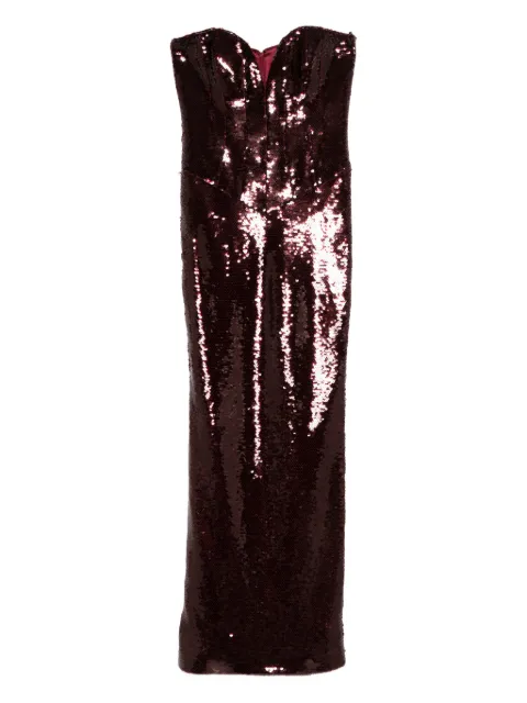 The New Arrivals Ilkyaz Ozel aZZURA strapless dress Red NA00303540813DPMRLT