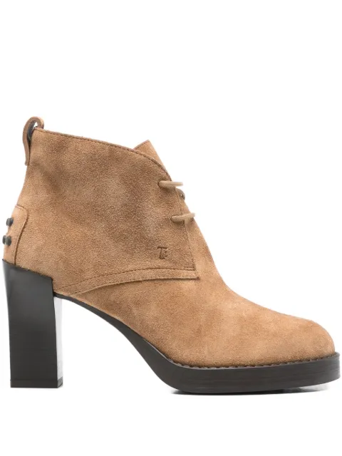 Tod's lace-up suede boots Brown XXW79L0JL50RE0
