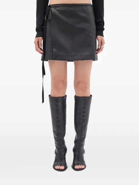Ann Demeulemeester Jolien leather mini skirt Black B0012384LT038