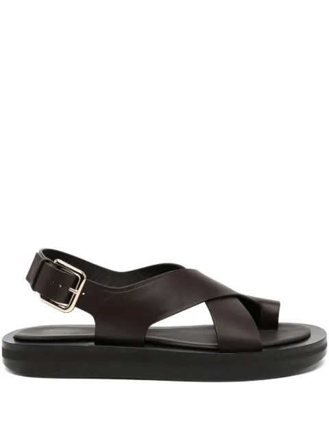 CO COLLECTION leather platform sandals Brown 0946ELBCES
