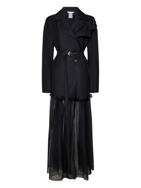 Nensi Dojaka double-breasted coat Black NDSS25CT008CT008