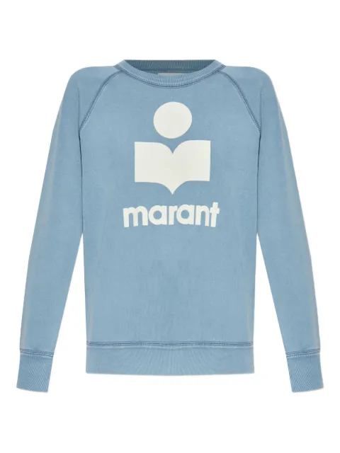 MARANT ÉTOILE logo-print cotton sweatshirt Blue SW0160FAC3M07E