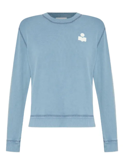 MARANT ÉTOILE logo-embroidered cotton sweatshirt Blue SW0170FAC3M07E