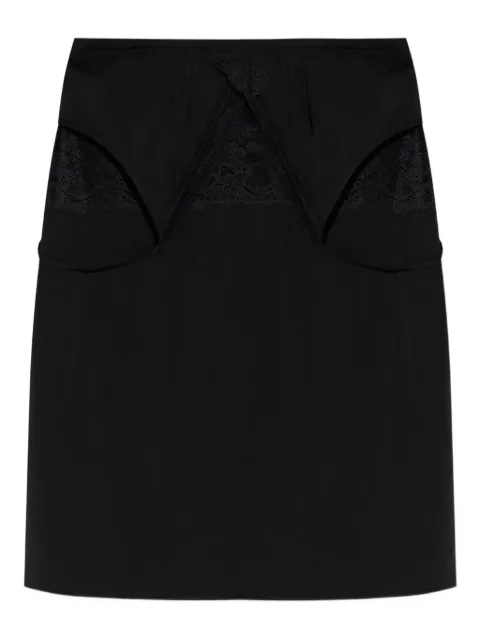 VETEMENTS lace-insert slip mini dress Black WH76SK260B