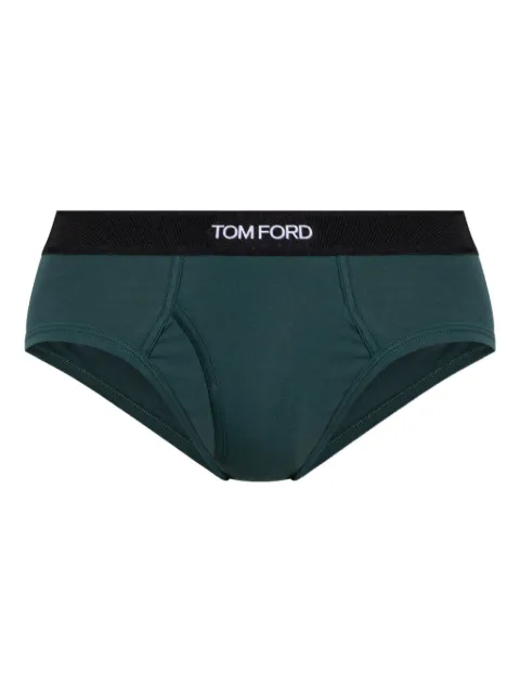 TOM FORD branded-waistband briefs Green T4LC11040