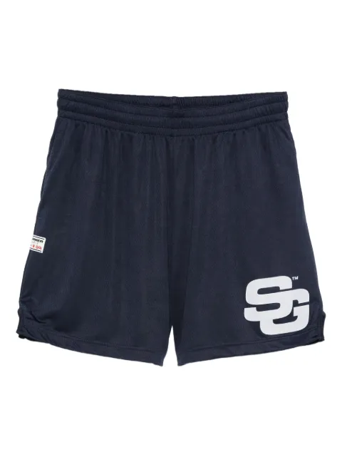 SUMMER GAMES logo-print mesh shorts Blue SG2530103