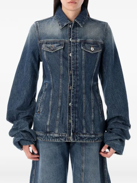 Jean Paul Gaultier balloon-sleeve denim jacket Blue 2503WJA003D024