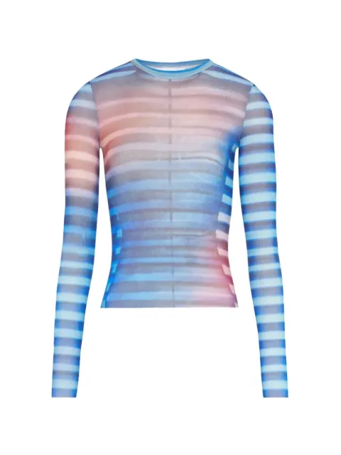 Jean Paul Gaultier striped top Blue 2503WTO336M005P565034
