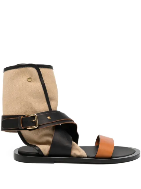 CO COLLECTION wrapped gladiator sandals Brown 0018CVSECR