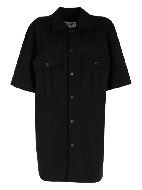 MM6 Maison Margiela short-sleeve pocket dress Black S62DA0057M20151