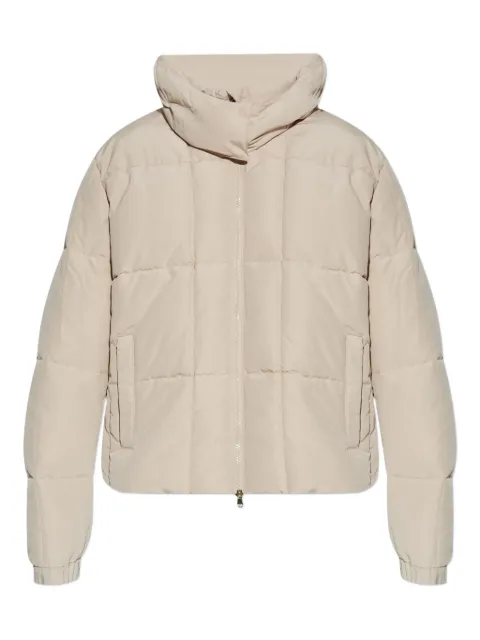 Ea7 Emporio Armani quilted hooded puffer jacket Neutrals 7W000647AF16074
