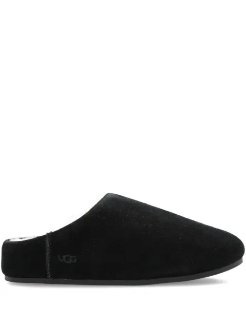 UGG suede sheepskin slippers Black 1171390