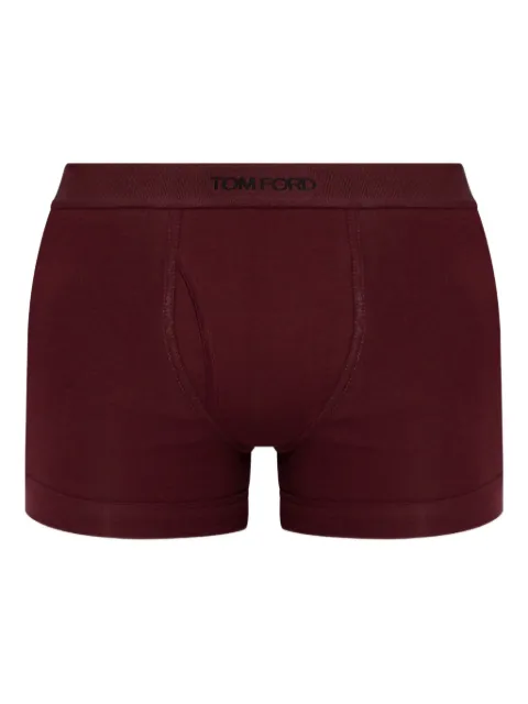TOM FORD logo cotton-blend boxer shorts Red T4LC32040