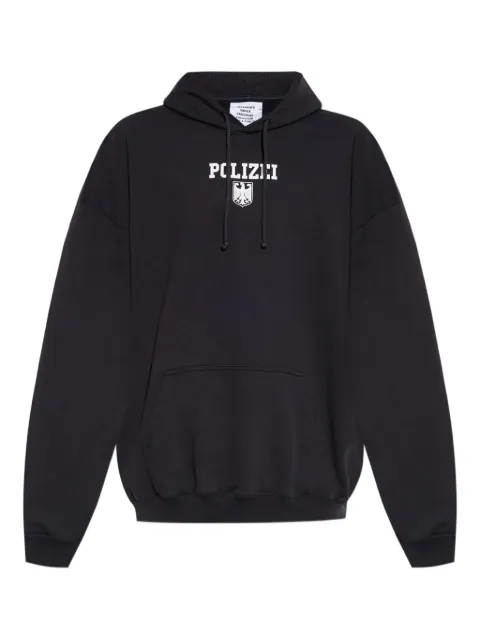 VETEMENTS printed hoodie Black UH76HD300B