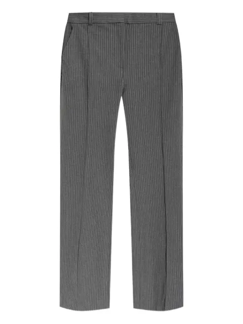 SAMSOE SAMSOE pinstripe pleated trousers Grey F24300174