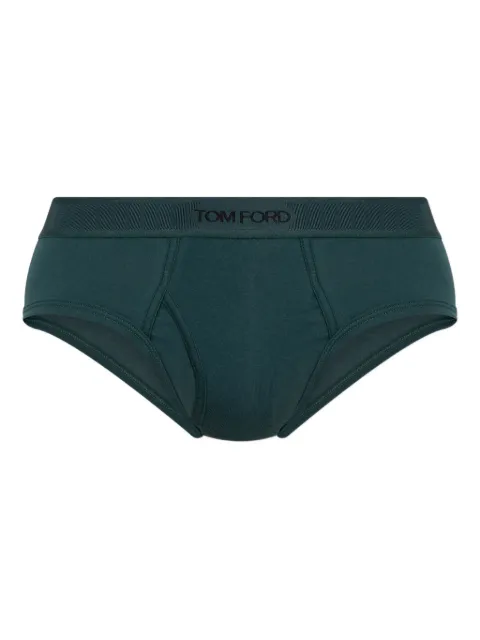 TOM FORD branded-waistband briefs Green T4LC12040