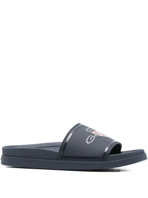 Gant Pierbay logo-embellished sliders Blue 28609604