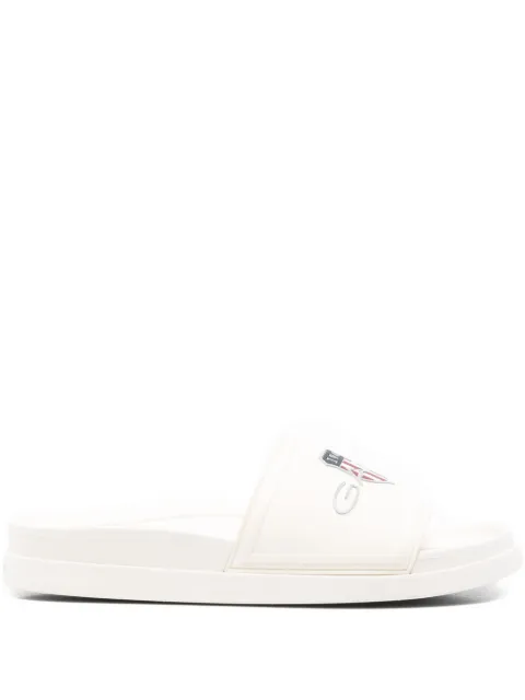 Gant Pierbay logo-print sliders White 28609604