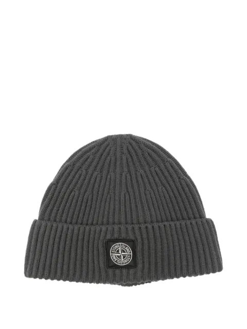 Stone Island Compass-patch beanie Grey K2S15N100002S00C3