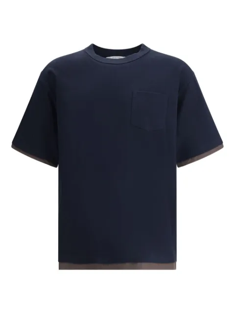 sacai pocket double-layered T-shirt Black 2503796M