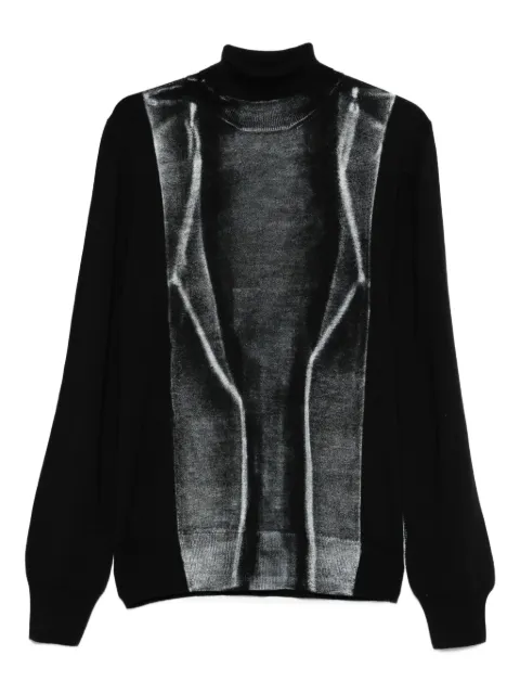 MM6 Maison Margiela high-neck panelled sweater Black SH0HA0005M13129