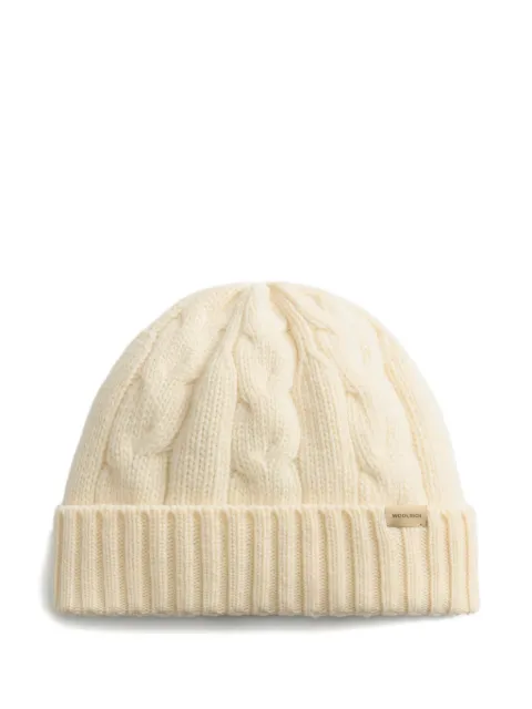 Woolrich cable-knit beanie Neutrals CFWWAC2026FRUF0469