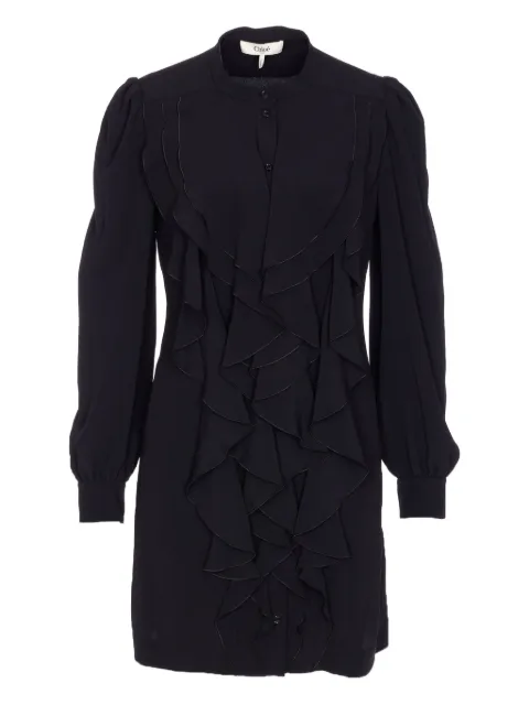 Chloé ruffle-detail blouse Black CH25ARO11118