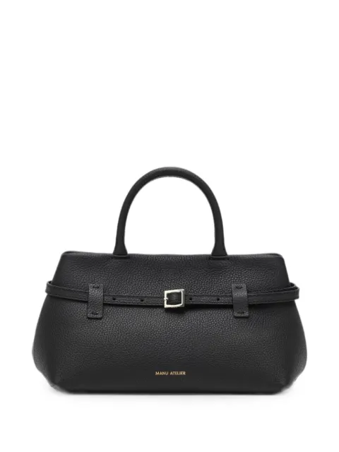Manu Atelier Le Cambon buckle-strap leather tote bag Black 2024375LECAMBON25BLACK